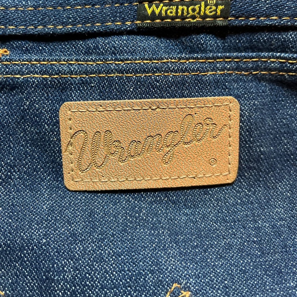 Vintage Wrangler Dark Blue Bootcut Jeans - Picture 4 of 5